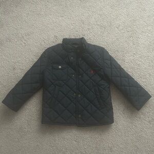 Polo by Ralph Lauren Kids Navy Quilted Puffer Jacket,Size 5T,Preowned